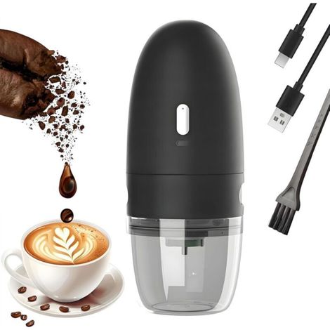 Portable electric coffee maker, coffee grinder, perfect for camping, hiking, office, home (1/5)