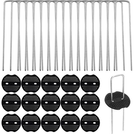 50 pieces galvanized steel 150mm fixing pegs for tarpaulins, weed control fabric