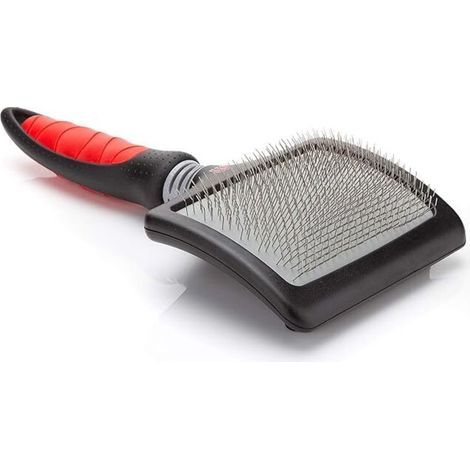Brosse Carde Progroom Très Grande pour Chien Longueur totale 19cm, longueur du peigne 12cm, largeur 9cm (1/5)