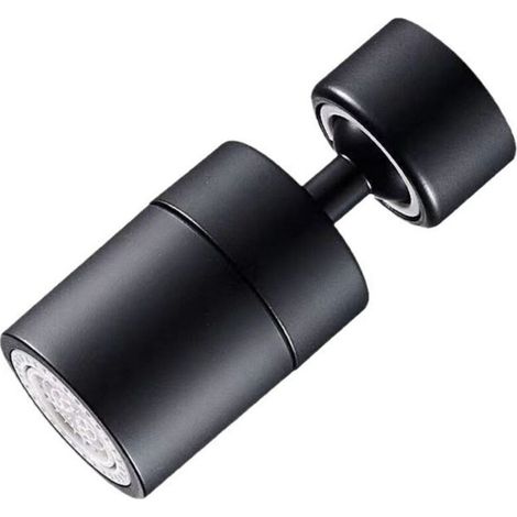 Mousseur orientable 2 jets F22 M24 noir, mâle / femelle (1/4)