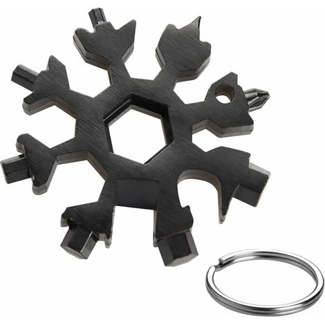 Mini outil multifonction portable 18 en 1 en acier inoxydable, pour une utilisation pratique en maintenance et réparation.-AquaForge (1/5)