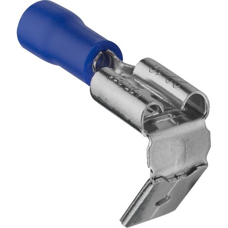 DEBFLEX - CLIPS MALE/FEMELLE PRE-ISOLE 6.3X0.8 MM BLEU SACHET DE 10 - 711056 (1/3)