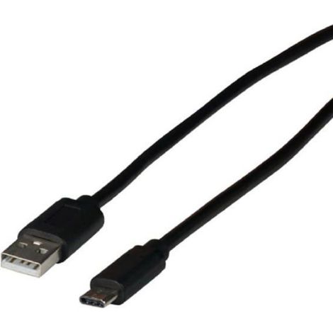 Cable USB 2.0 - Mâle A vers Mâle C - 3 m - 480 Mbit/s - 3 A - Pour Imprimante Scanner Disque Dur