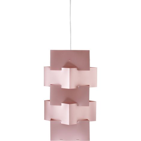 Sospensione Moderna Building Polilux ® Pink Metal E Metallo 1 Luce E27 H60Cm (1/2)