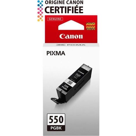 Cartouche d'encre Canon PGI-550PGBK (6496B001), noir pigmenté