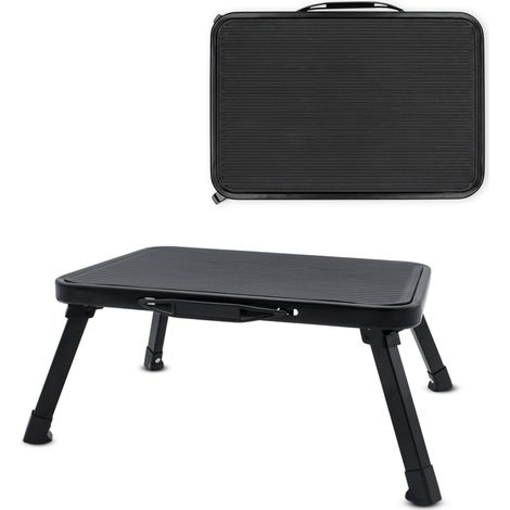 Klapptritt mit Tragegriff und Antirutsch - bis 150 kg - Trittstufe Stahl Camping Stufe