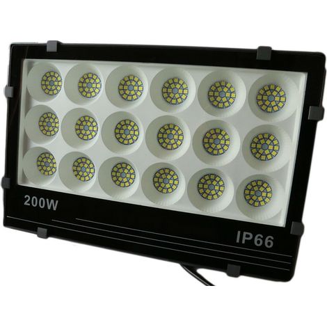FARO 200W FARETTO LED SMD multichip 90Lm/W PROIETTORE Luce ESTERNO IP66 (1/2)