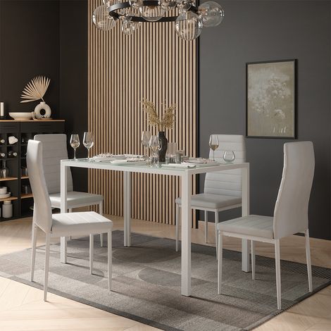 Mesa de comedor Grand, Blanco/Blanco, 120 x 70 cm, Vicco (1/5)