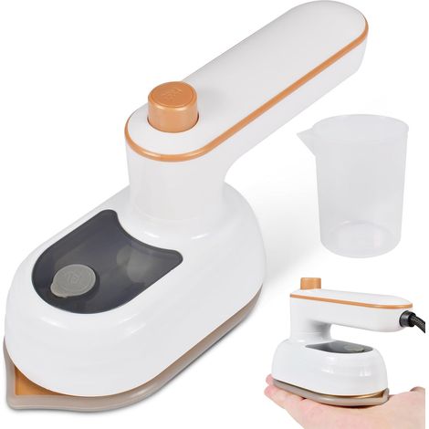1 Mini Fer à Vapeur, Pliable, Réservoir 50 ML, Chauffage Rapide 20s, Semelle Céramique, Pour Voyage et Maison (1/5)