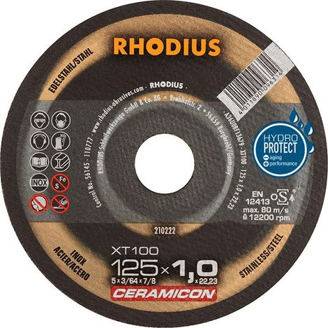 Disco Di Taglio Xt100 125 X 1,0 Millimetri Rodio (25) (1/2)