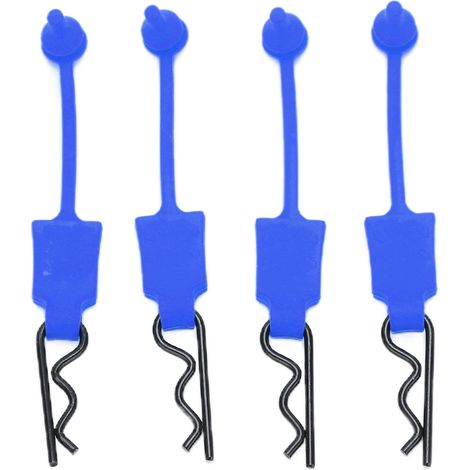 Stück Universal-Befestigungselemente für 1/10 RC-Karosserien, Ersatzstifte und -schlösser, Modellauto-Zubehör – Dunkelblau (1/5)