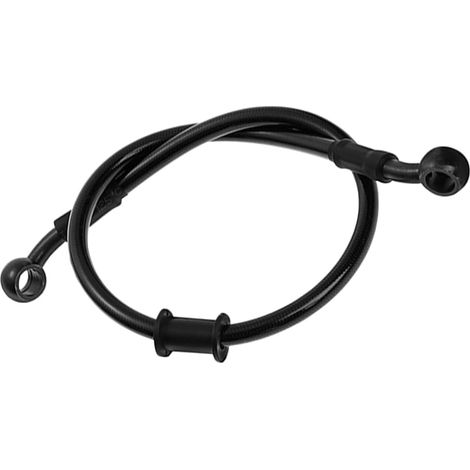 120cm Tuyau d'huile Acier Tressé Durite Frein Hydraulique Renforcée Noir (1/5)