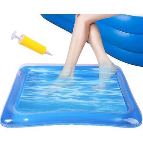 Bain De Pieds Gonflable - Bac Pediluve Gonflable pour Piscine Et Spa - Bassin De Bain De Pieds De Piscine Gonflable avec Pompe - Plateau De Bain De Pieds De Piscine, Accessoires De Piscines