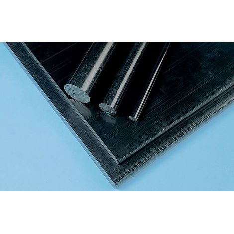 Plaque POM RS PRO Noir, 500mm x 300mm x 25mm ( Prix pour 1 )
