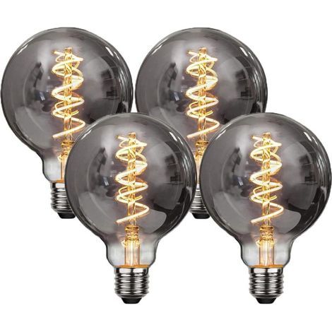Ampoule Edison,4 Pièces E27 G95 4W Ampoule LED Vintage Lampe Décorative Ampoules Rétro Filament Ampoule Antique Blanc Chaud pour Restaurant, Café, Windows,Showrooms,Ampoules à Incandescence (1/5)