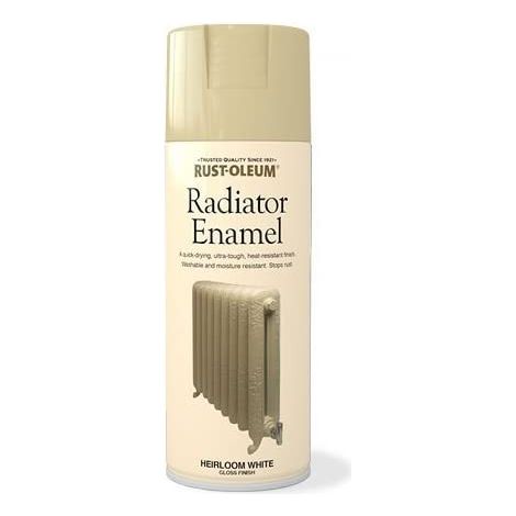 Smalto spray effetto naturale per radiatori colore bianco 400ml