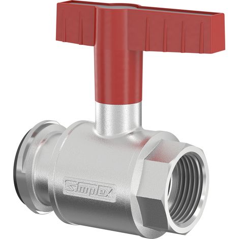 Flamco Robinet à boisseau sphérique de pompe m. Poignée papillon DN25 G1i PN16 MS vern., F10127