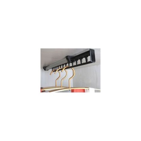 Kleiderständer, ausziehbarer Kleiderständer für 12 Kleiderbügel, Länge 315 mm, 1 Stück - Crezuo
