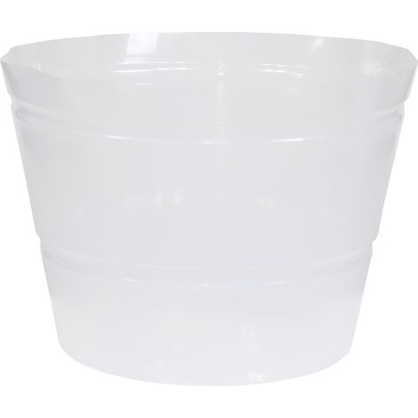 GEDA – Insert pour bacs et pots – Transparent, plastique souple, Ø 40 x H 30 cm