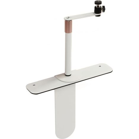 Support de Projecteur, Support de canapé de Chevet, Support de Trépied pour Projecteur, Hauteur Réglable de 9 à 16 Pouces, Support de Bureau pour Projecteur avec Pivot à 360°, (Blanc) (1/5)