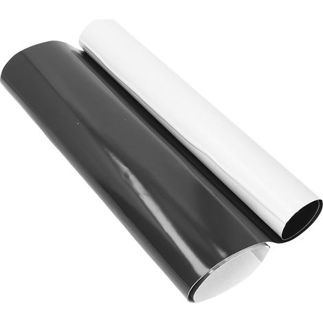 Feuille Magnétique Souple Noire 0,5mm Adhésive Rouleau Aimant pour Frigo, Voiture, Bricolage - Auto-adhésif Caoutchouc Flexible (1/5)