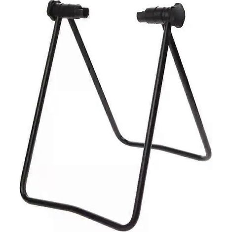 Béquille double pour vélo, support central pliable, robuste et réglable pour VTT, support de pied double pied (1/4)