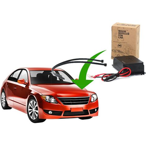Répulsif ultrasonique anti-souris et rongeurs pour voiture, dissuasif nuisibles véhicule, outil de protection auto contre rats et animaux, appareil à ultrasons efficace. (1/5)
