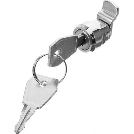 Serrure à came VILLCASE 16 mm pour armoire industrielle, zinguée (1/5)