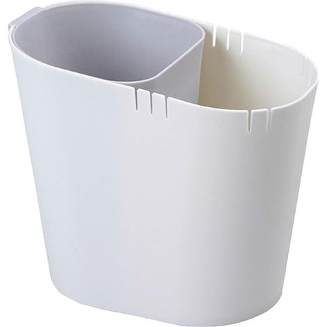 Mini Desk Trash Can with Divided Grooved Design for Office, School, Home, Kitchen, Bedroom, Living Room, Paper Waste (1/5)