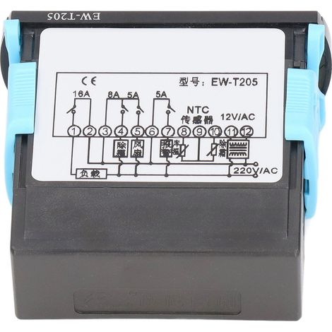Régulateur de température haute précision pour chambres froides, thermostat numérique intelligent dédié AC12V (1/5)