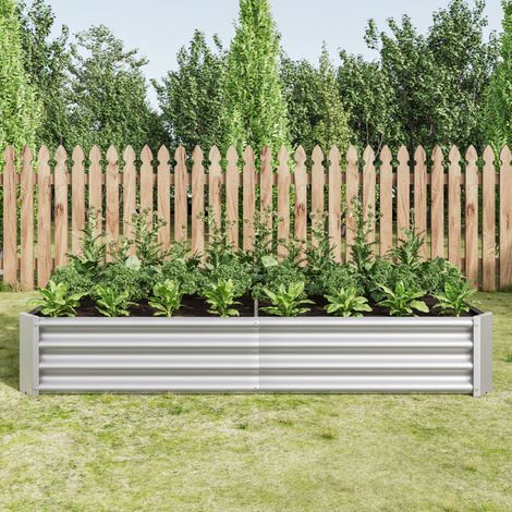 Hochbeet Metall Pflanzenbeet, Hochbeet für Garten aus robustem Stahlblach mit stabilem Design, Protection contre la corrosion et longue durée de vie, Hochbeet Baukit ohne Boden, Idéal pour les légumes