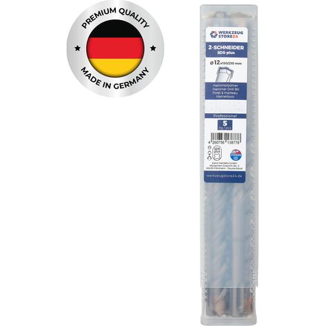 WS24 5x SDS-Plus Hammerbohrer PRO Ø 12 x 210 / 150 mm - WS24-100423