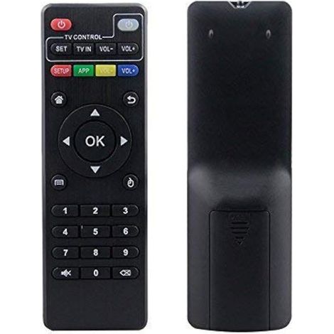 MXQ Pro Télécommande de Rechange pour Android Box, Smart TV Box, IPTV Media Player - Compatible avec MXQ-4K, M8S, X96, X96 Mini, T95M, T95N, T95X, H96 (1/4)