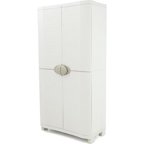 Armario 4 Estantes 90 cm Space Saver Plastiken Beige (1/5)