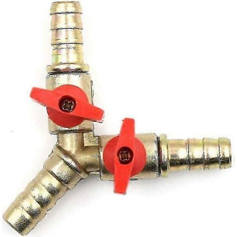 Raccord en T pour conduite de gaz avec vanne de commutation, raccord en T pour gaz naturel, bifurcation de conduite de gaz (1/2)