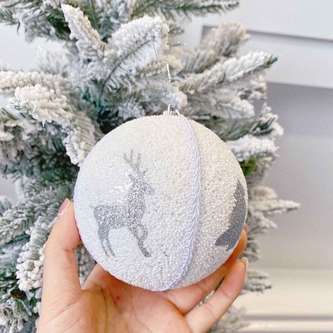 Décoration Arbre De Noël - Pendeloque En Acrylique Plate Forme De Bonhomme De Neige Et Lettres - Pour Arbre De Noël Intérieur - Lot De 1 Pièce (1/2)