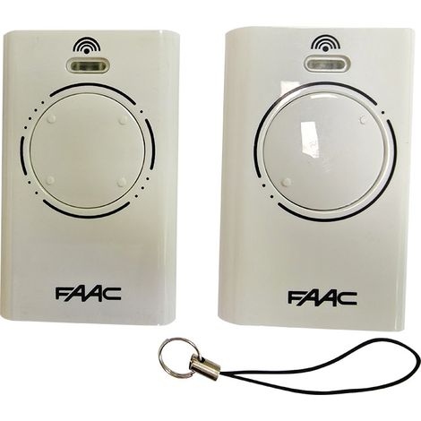 Lot de télécommandes FAAC canaux MHz Émetteur d'origine Rolling Code SLH LR 2 XT2 433 Blanc (1/5)
