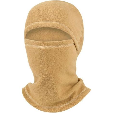 Full fleece balaclava for skiing, cycling, running, windbreaker, neck warmer, scarf, shawl, hood for winter sports, black (khaki) (1/5)