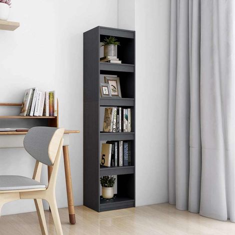 vidaXL Estantería/divisor de espacios madera pino gris 40x30x167,5 cm (1/5)