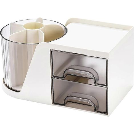 Organiseur de bureau, boîte de rangement pour stylos, crayons et cartes, organisateur de maquillage, accessoires de bureau (1/4)