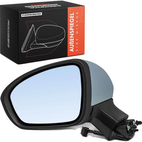 Retrovisor exterior izquierdo, ajuste eléctrico, 7 contactos de conexión, cristal asférico, compatible con vehículos Renault, volante a la izquierda. (1/5)