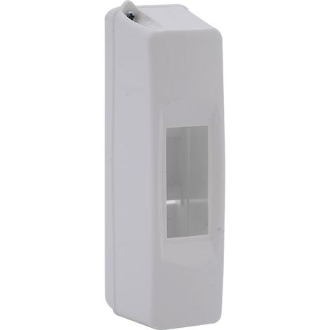 Mini coffret électrique modulaire 1 module 150x40x65mm - avec rail DIN, montage en surface
