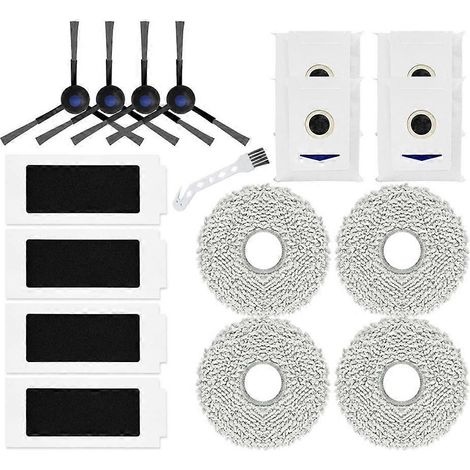 Pour Ecovacs T30 Pro Omni – T30 Omni – Yeedi M12 Pro+ – M12 Ultra Plus Main Side Brosse Filtre Serpillière Sac à poussière Accessoire (1/5)