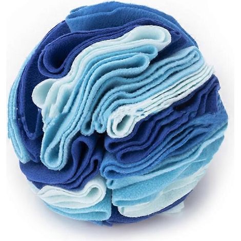 Hundespielzeug-Schnüffelball 20 cm ozeanblau, langsames Fütterungsspiel für Hunde, Nasentraining für Hunde, Geruchsspielzeug für Hunde, geistige Stimulation für Hunde.