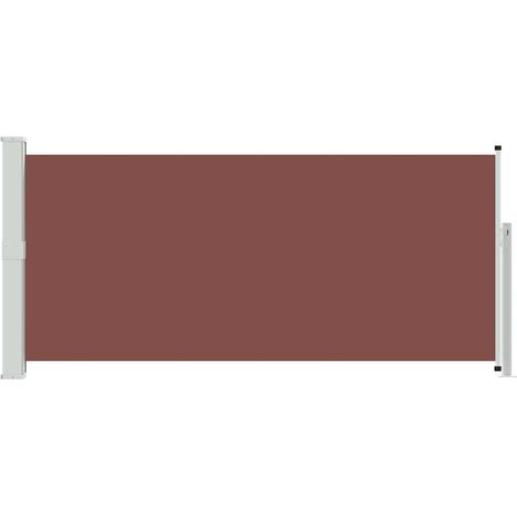 Tenda da Sole Tenda parasole Laterale Retrattile 140 x 300 cm Marrone (1/5)