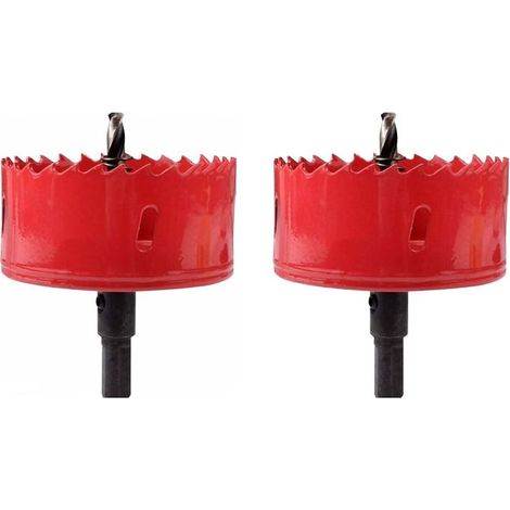 2 pièces M42 HSS Scie Cloche Bi-Métal 115mm,Scie Trèpan Pour Fer, Aluminium, Bois, Cloison Sèche, Tuyau, Plastique, Panneau De Fibres De Bois