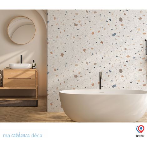 Papier peint : Terrazzo di Zornasco - Intissé - L.200 x H.280 cm - Beige marron (1/5)