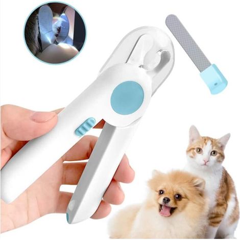 Ciseaux à griffes de chat, coupe-ongles pour chat, outil de toilettage professionnel avec lumière LED (1/4)