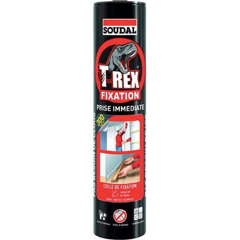 SOUDAL Cartouche de colle T-rex prise immédiate, 380g (1/2)