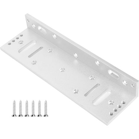 Support de fixation en alliage d'aluminium en forme de L pour serrure magnétique électrique, capacité de charge 500 kg / 1102,31 lb. (1/5)